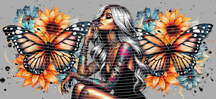 16oz Sunflower Girl-SU-603